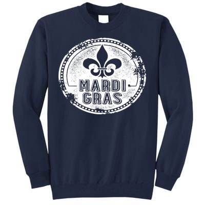 Vintage Mardi Gras New Orleans Logo Tall Sweatshirt