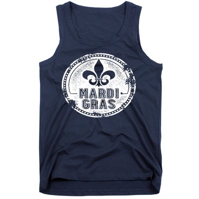 Vintage Mardi Gras New Orleans Logo Tank Top