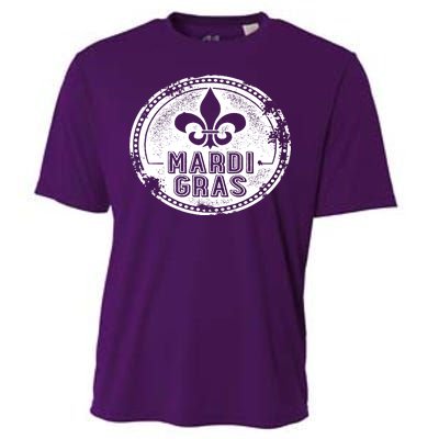 Vintage Mardi Gras New Orleans Logo Cooling Performance Crew T-Shirt