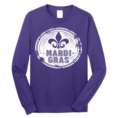 Vintage Mardi Gras New Orleans Logo Long Sleeve Shirt