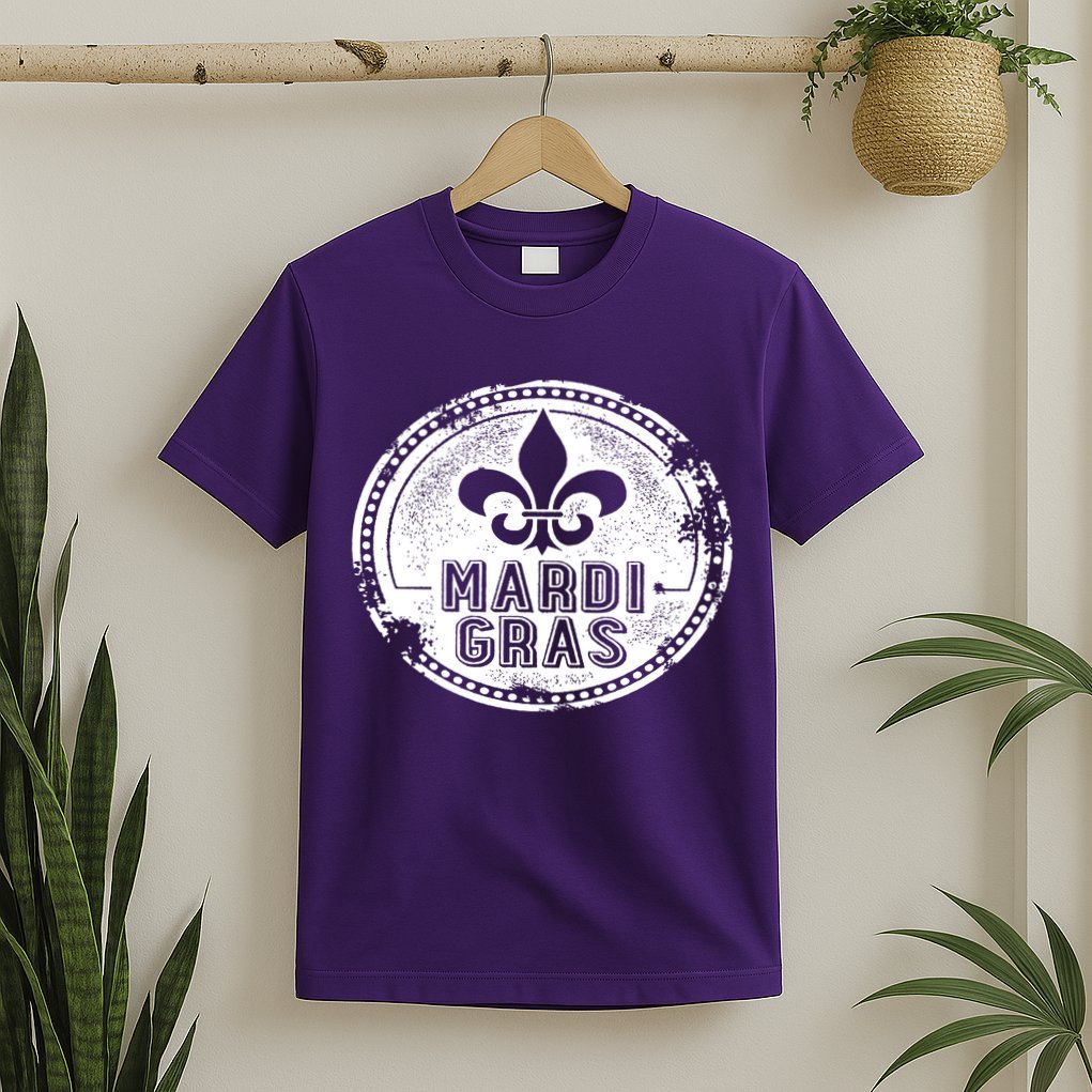 Vintage Mardi Gras New Orleans Logo T-Shirt