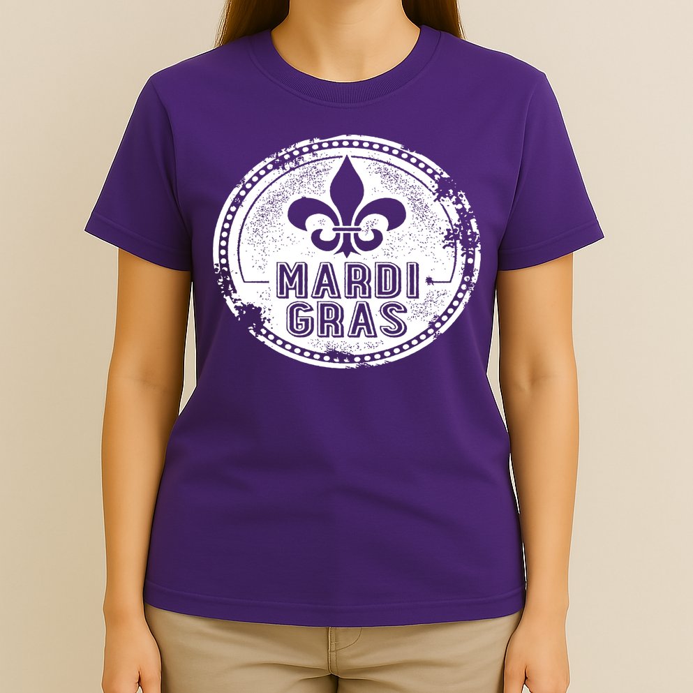 Vintage Mardi Gras New Orleans Logo T-Shirt