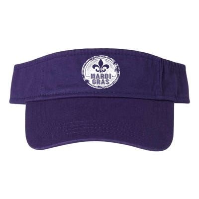 Vintage Mardi Gras New Orleans Logo Valucap Bio-Washed Visor