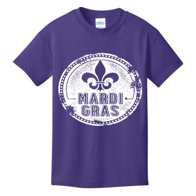 Vintage Mardi Gras New Orleans Logo Kids T-Shirt