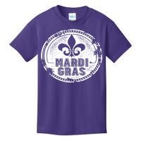 Vintage Mardi Gras New Orleans Logo Kids T-Shirt