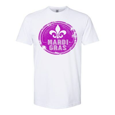 Vintage Mardi Gras New Orleans Logo Softstyle CVC T-Shirt