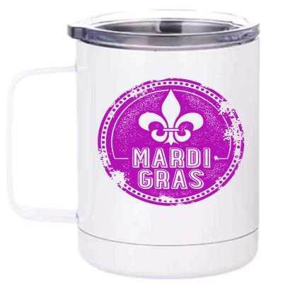 Vintage Mardi Gras New Orleans Logo 12 oz Stainless Steel Tumbler Cup