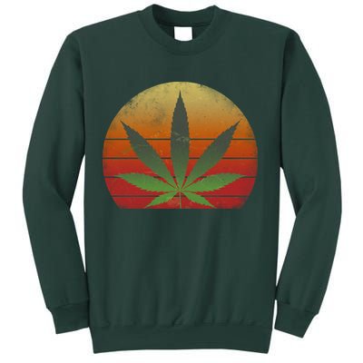 Vintage Marijuana Weed Sunset Sweatshirt