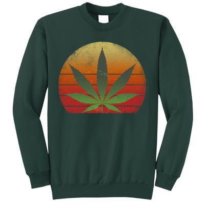 Vintage Marijuana Weed Sunset Sweatshirt