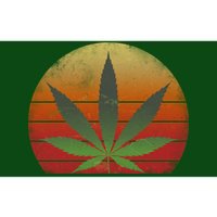 Vintage Marijuana Weed Sunset Bumper Sticker