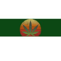 Vintage Marijuana Weed Sunset Bumper Sticker