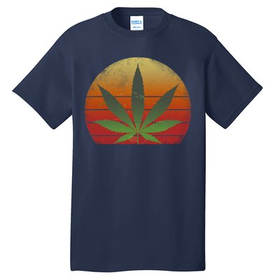 Vintage Marijuana Weed Sunset Tall T-Shirt