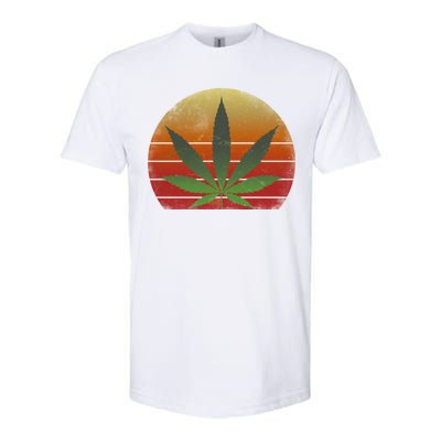 Vintage Marijuana Weed Sunset Softstyle CVC T-Shirt