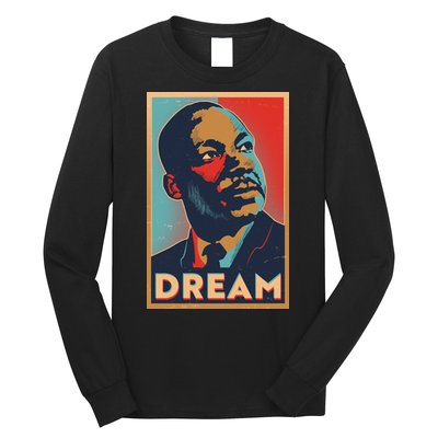 Vintage Martin Luther King Jr MLK Dream Poster Long Sleeve Shirt