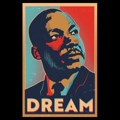 Vintage Martin Luther King Jr MLK Dream Poster T-Shirt