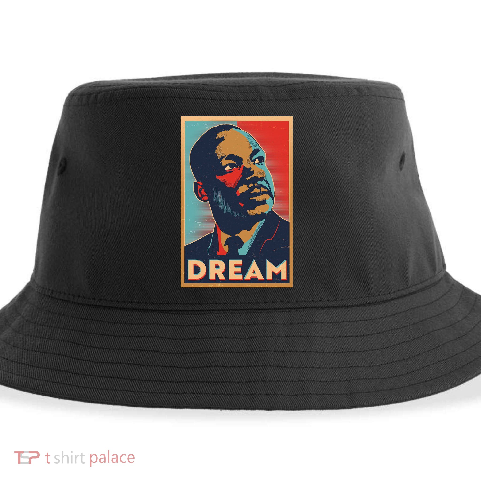 Vintage Martin Luther King Jr MLK Dream Poster Sustainable Bucket Hat