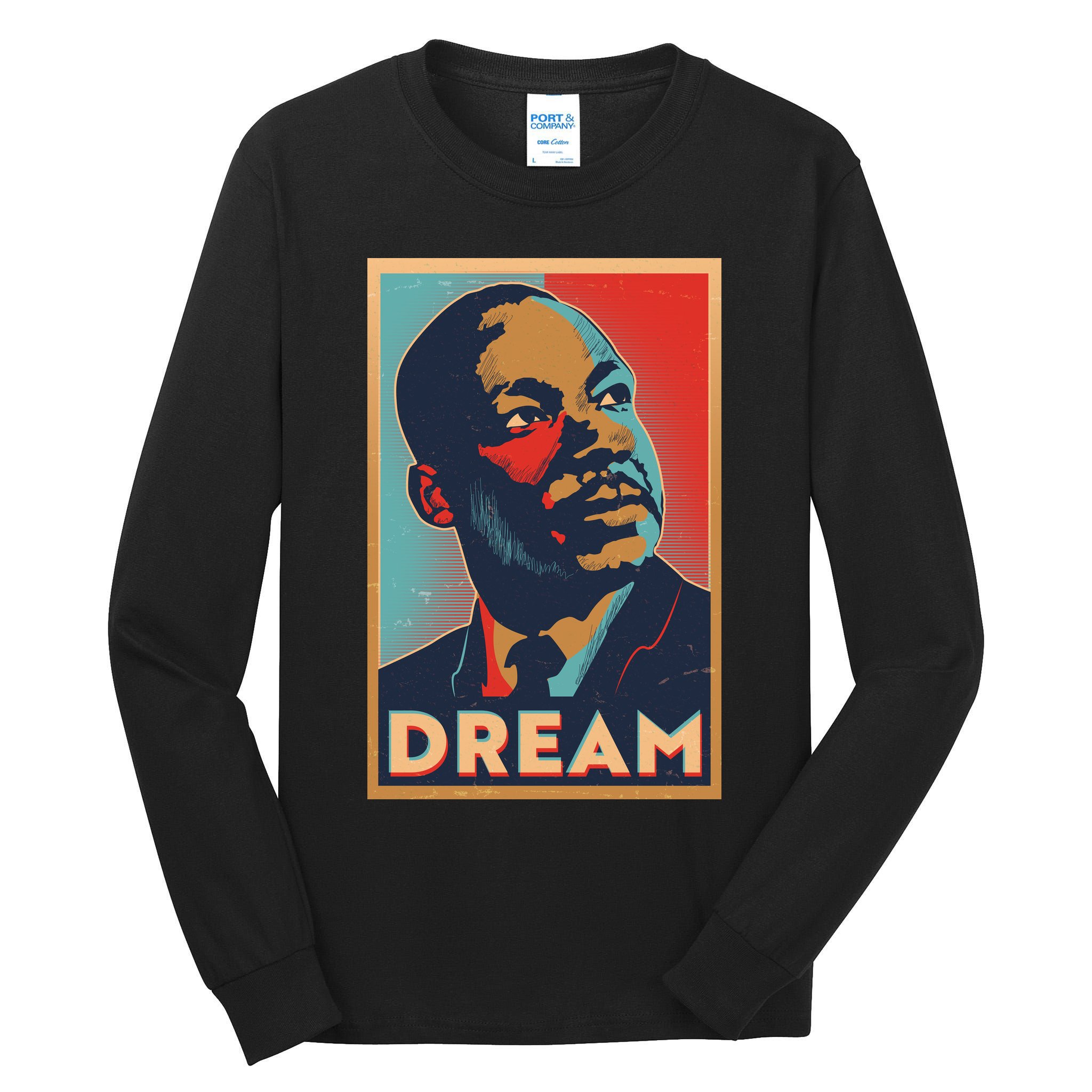 Vintage Martin Luther King Jr MLK Dream Poster Tall Long Sleeve T-Shirt