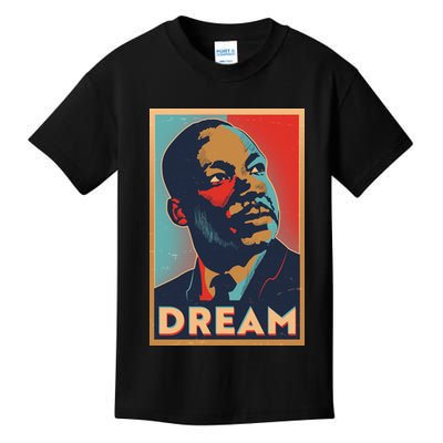 Vintage Martin Luther King Jr MLK Dream Poster Kids T-Shirt