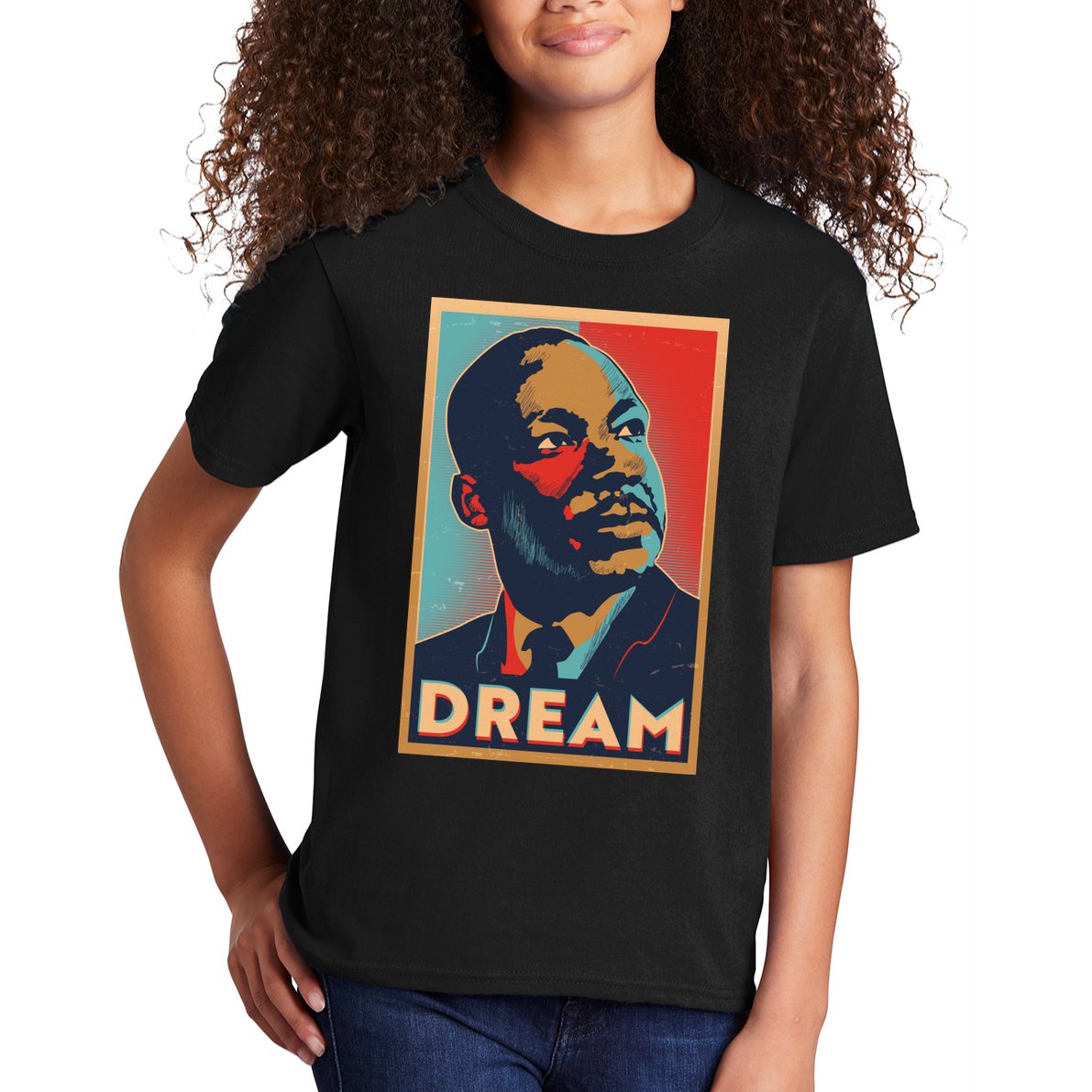 Vintage Martin Luther King Jr MLK Dream Poster Kids T-Shirt