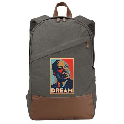 Vintage Martin Luther King Jr MLK Dream Poster Cotton Canvas Backpack
