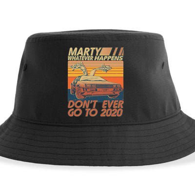 Vintage Marty Whatever Happens Don't Ever Go To 2020 Sustainable Bucket Hat