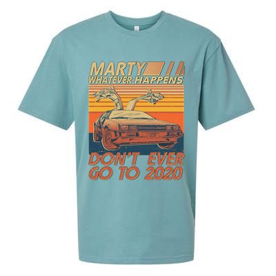 Vintage Marty Whatever Happens Don't Ever Go To 2020 Sueded Cloud Jersey T-Shirt