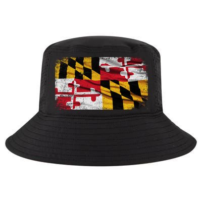 Vintage Maryland Flag Cool Comfort Performance Bucket Hat