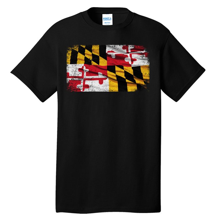 Vintage Maryland Flag Tall T-Shirt