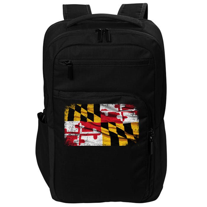 Vintage Maryland Flag Impact Tech Backpack