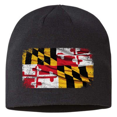 Vintage Maryland Flag Sustainable Beanie