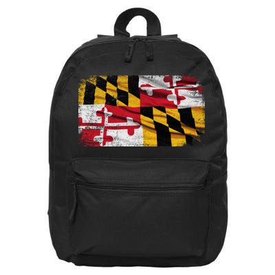 Vintage Maryland Flag 16 in Basic Backpack