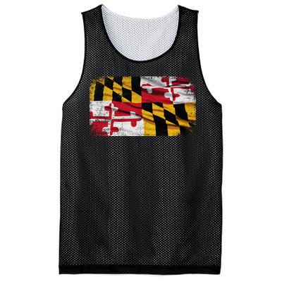 Vintage Maryland Flag Mesh Reversible Basketball Jersey Tank