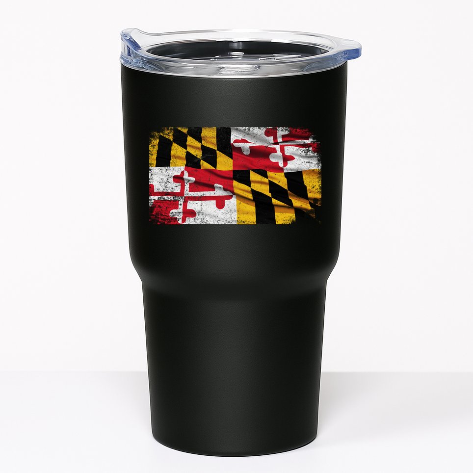 Vintage Maryland Flag Tumbler
