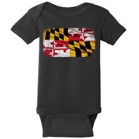 Vintage Maryland Flag Baby Bodysuit