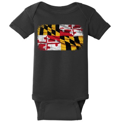 Vintage Maryland Flag Baby Bodysuit