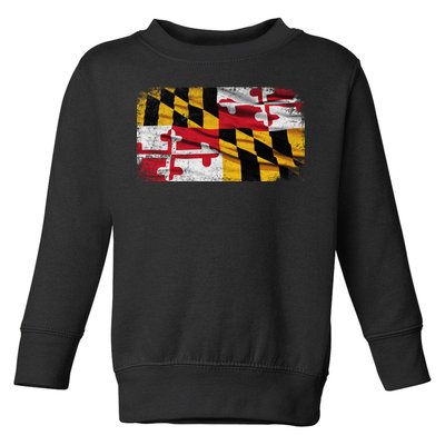 Vintage Maryland Flag Toddler Sweatshirt