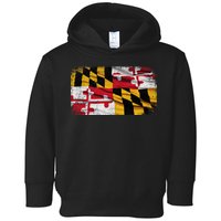 Vintage Maryland Flag Toddler Hoodie