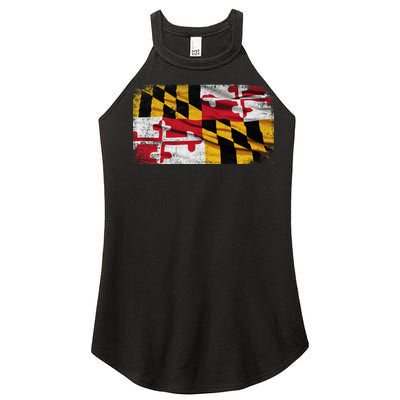 Vintage Maryland Flag Women's Perfect Tri Rocker Tank