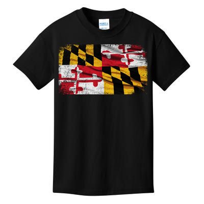 Vintage Maryland Flag Kids T-Shirt