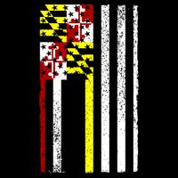 Vintage Maryland State American Flag Visor