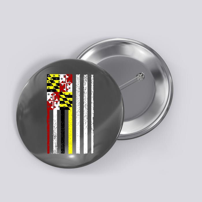 Vintage Maryland State American Flag Button
