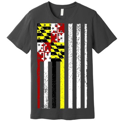 Vintage Maryland State American Flag Premium T-Shirt