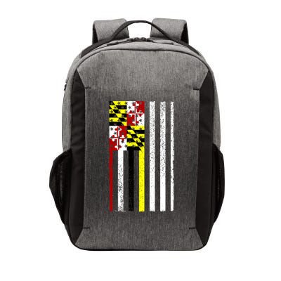 Vintage Maryland State American Flag Vector Backpack