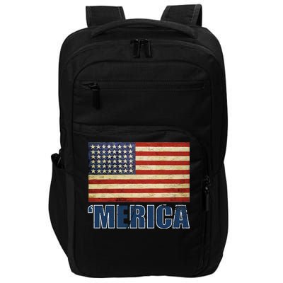 Vintage Merica Flag Impact Tech Backpack