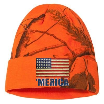 Vintage Merica Flag Kati Licensed 12" Camo Beanie