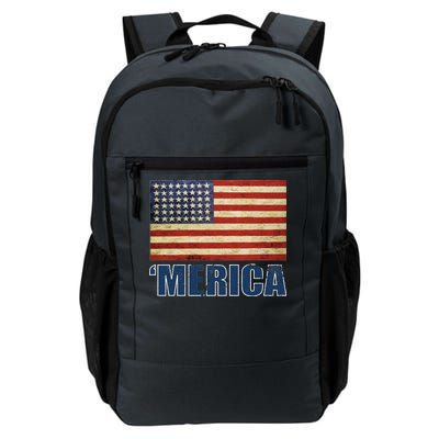 Vintage Merica Flag Daily Commute Backpack