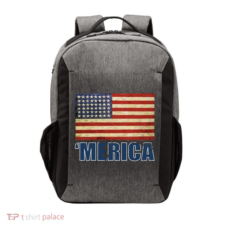 Vintage Merica Flag Vector Backpack