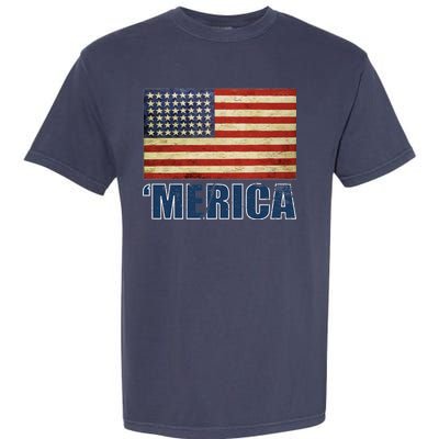 Vintage Merica Flag Garment-Dyed Heavyweight T-Shirt