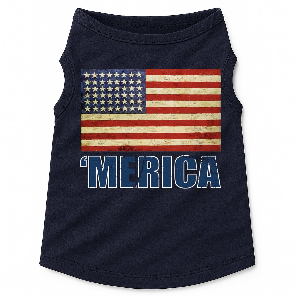 Vintage Merica Flag Doggie Tank