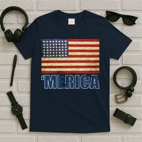 Vintage Merica Flag T-Shirt
